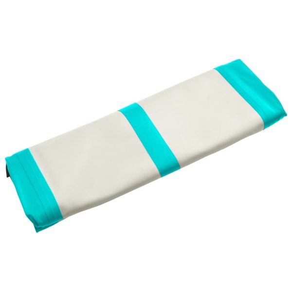 Colchão de ginástica insuflável c/ bomba 300x100x20cm PVC verde - Image 11
