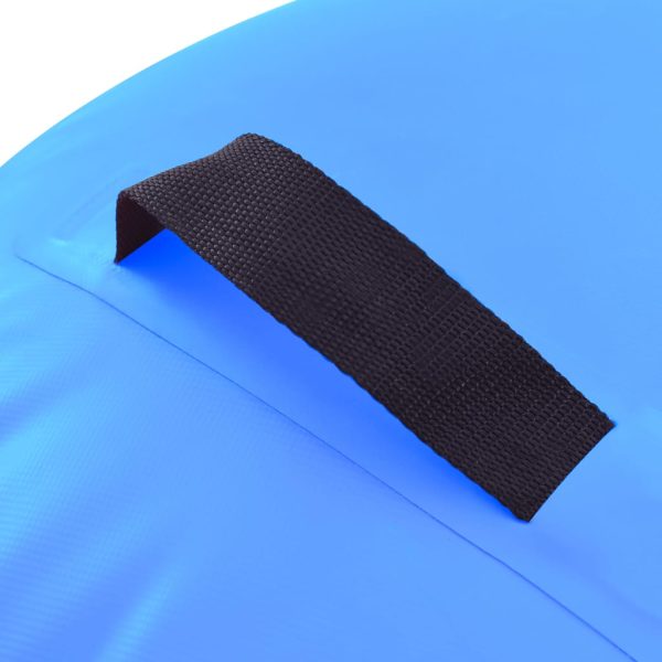 Rolo de ginástica/yoga insuflável com bomba 120x75 cm PVC azul - Image 6