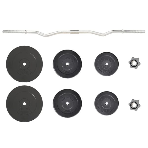 Barra curl com discos 60 kg - Image 2