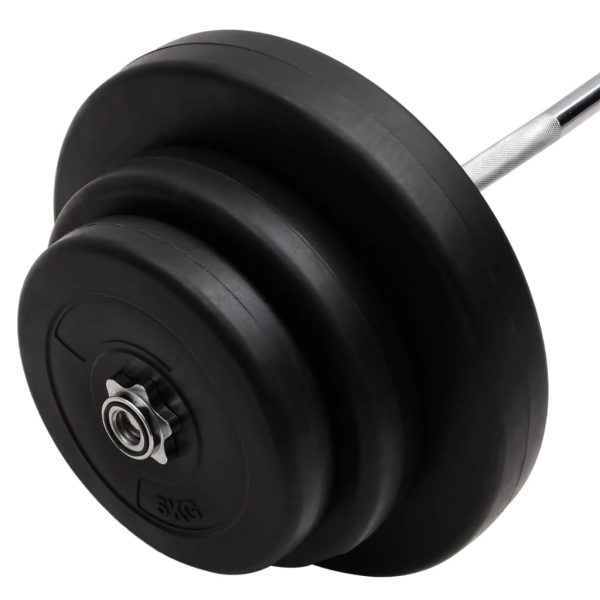 Barra curl com discos 60 kg - Image 5