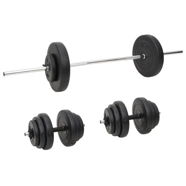 Barras e halteres com discos 60 Kg