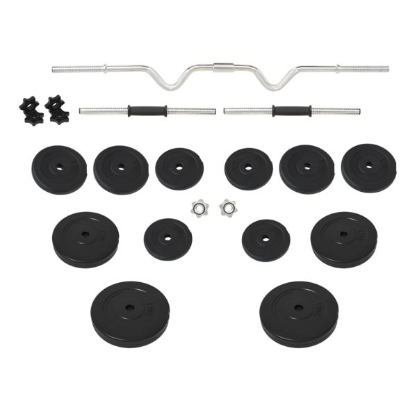Barra curva e haltere com discos 60 Kg - Image 2