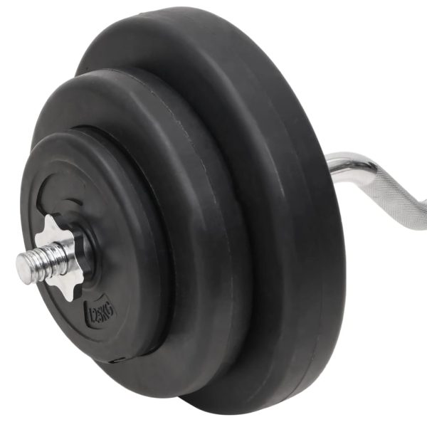 Barra curva e haltere com discos 60 Kg - Image 9