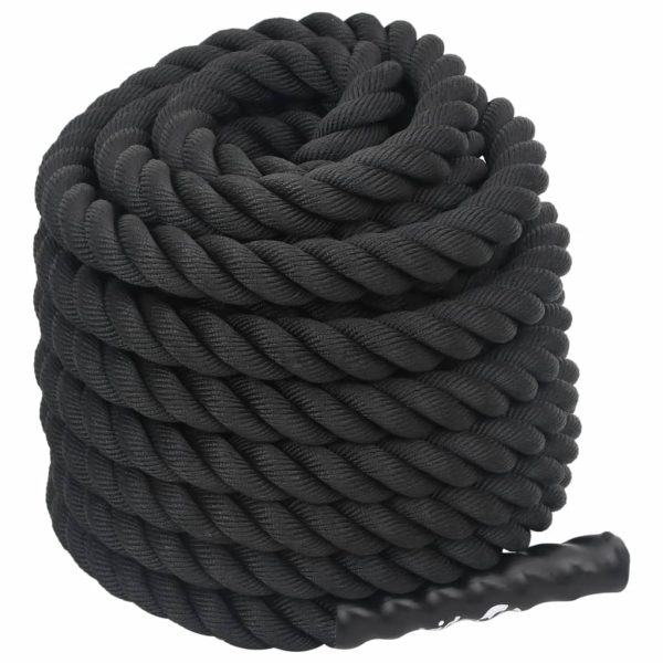 Corda de batalha 12 m 9 kg poliéster preto - Image 3