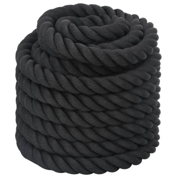 Corda de batalha 12 m 9 kg poliéster preto - Image 4