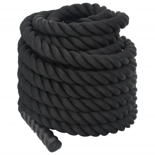 Corda de batalha 12 m 9 kg poliéster preto - Image 5