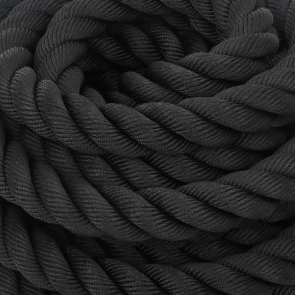 Corda de batalha 12 m 9 kg poliéster preto - Image 6