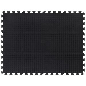 Ladrilho de borracha 12 mm 90x120 cm preto