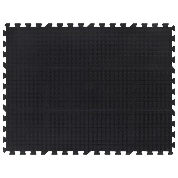 Ladrilho de borracha 12 mm 90x120 cm preto