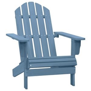 Cadeira Adirondack para jardim abeto maciço azul