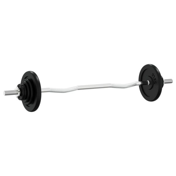 Conjunto de barra com discos 30 kg ferro fundido/aço cromado - Image 3