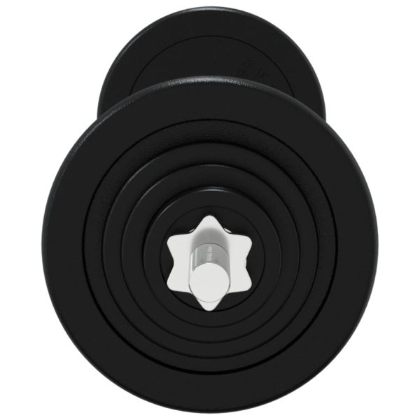 Conjunto de barra com discos 30 kg ferro fundido/aço cromado - Image 5