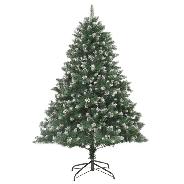 Árvore de Natal artificial com suporte 210 cm PVC - Image 2