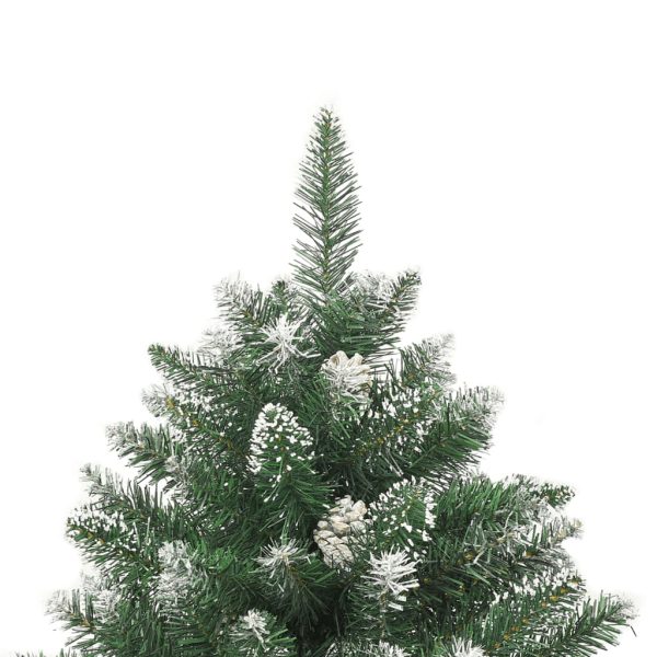 Árvore de Natal artificial com suporte 210 cm PVC - Image 4