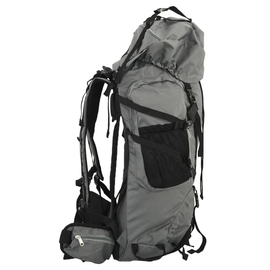 Mochila para caminhadas 60 L tecido oxford cinzento - Image 2