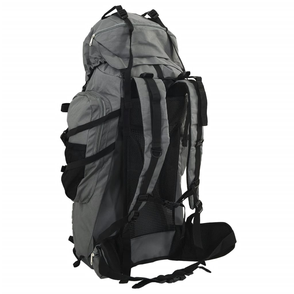 Mochila para caminhadas 60 L tecido oxford cinzento - Image 3