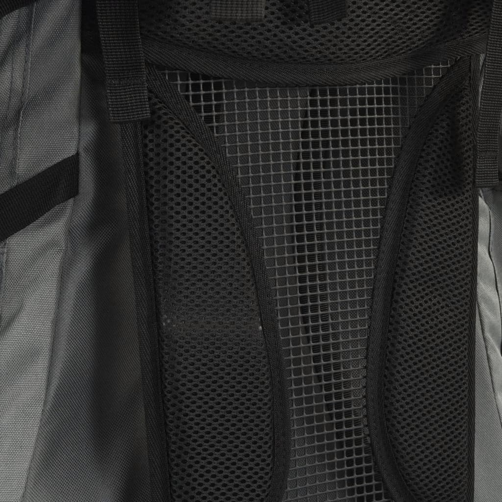 Mochila para caminhadas 60 L tecido oxford cinzento - Image 4