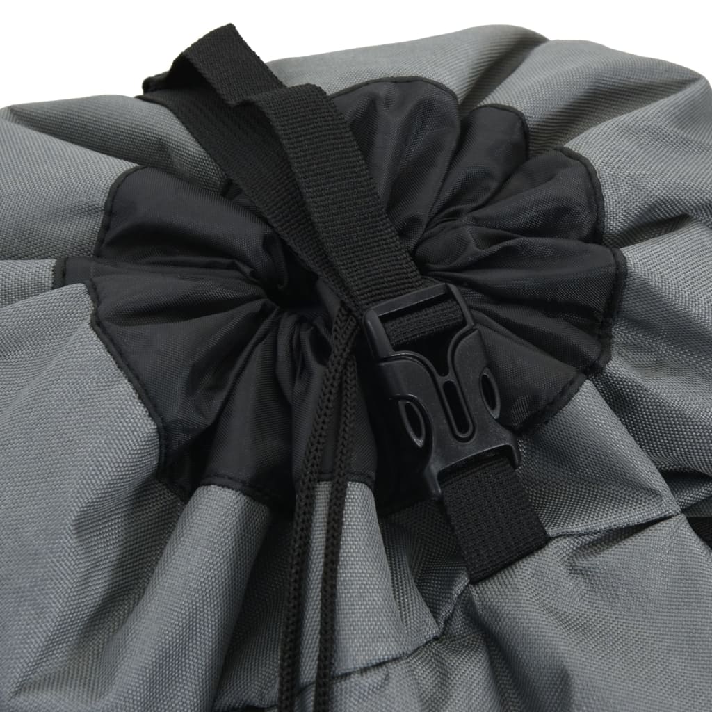 Mochila para caminhadas 60 L tecido oxford cinzento - Image 6