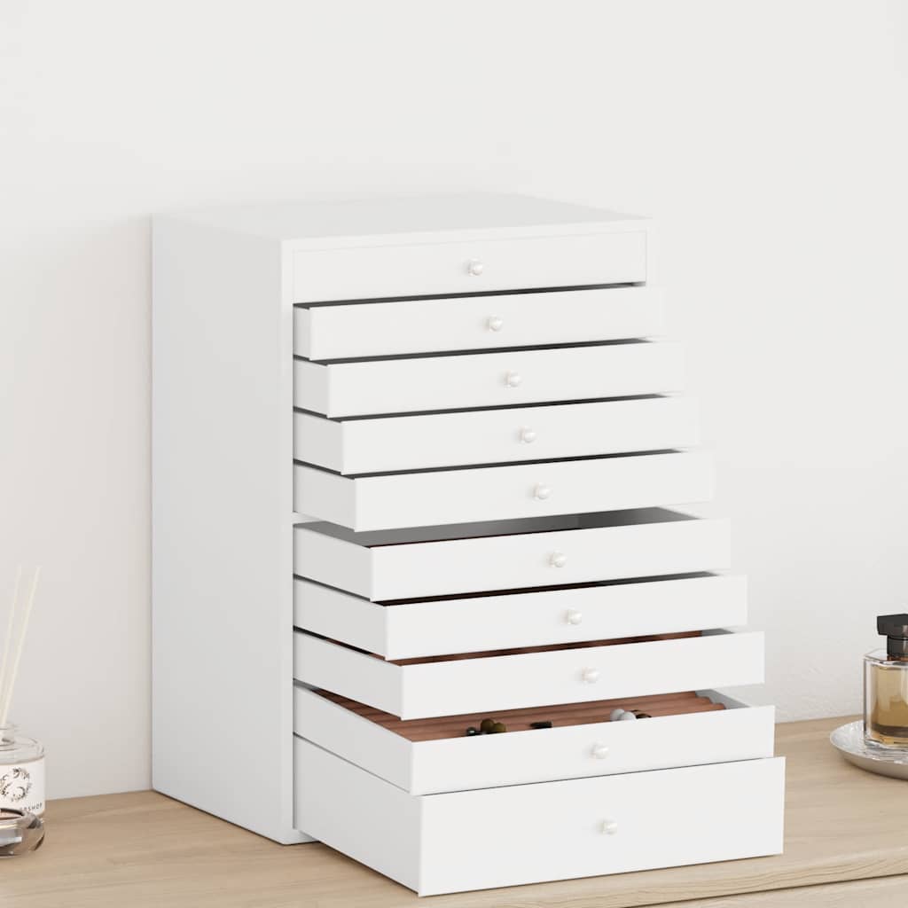 Caixa para jóias de 10 camadas com suportes para relógios