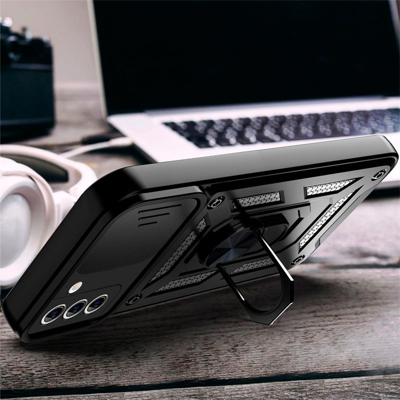 Carcasa COOL para Samsung S911 Galaxy S23 Hard Ring Negro - Image 4