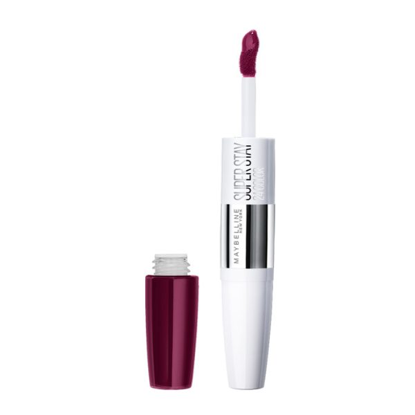 Maybelline Pintalabios Larga Duración Superstay 24h Tono 250 Sugar Plum Color Púrpura