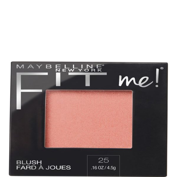 Maybelline Colorete En Polvo Mate Fit Me Blush Tono 25 Pink Para Todo Tipo De Pieles - 5g