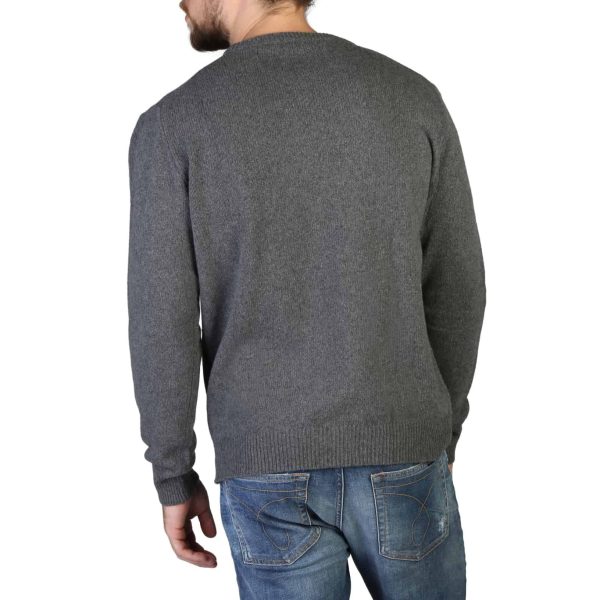 100% Cashmere Sweater C-NECK-M_820-GREY - Image 2