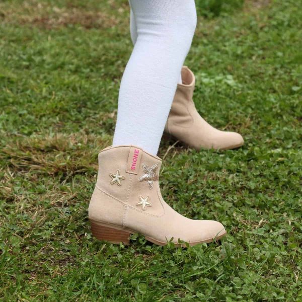 Shone Botas de cano baixo 026799_015_BEIGE - Image 2