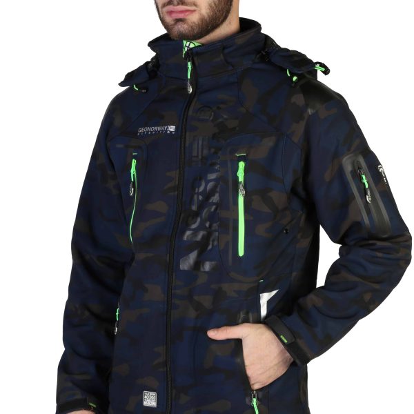 Geographical Norway Casacos Techno-camo_man_blue-green - Image 3