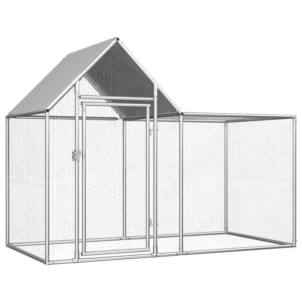 Galinheiro 2x1x1,5 m aço galvanizado - 202098