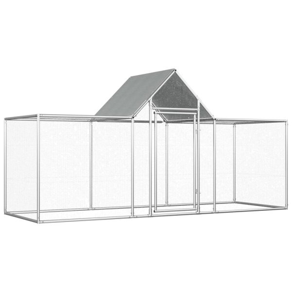 Galinheiro 3x1x1,5 m aço galvanizado - 273859