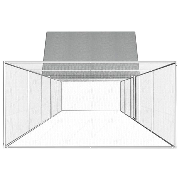 Galinheiro 10x2x2 m aço galvanizado - 195116 - Image 3