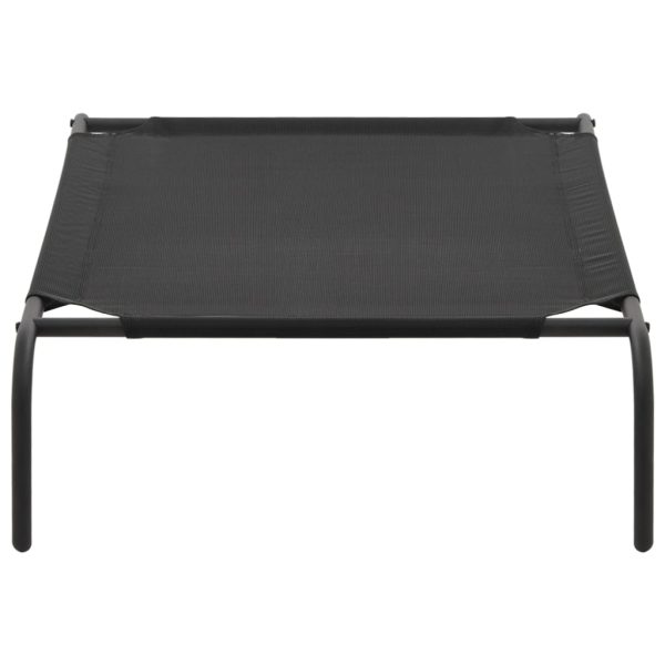 Cama para cães elevada preto L textilene - 345679 - Image 3