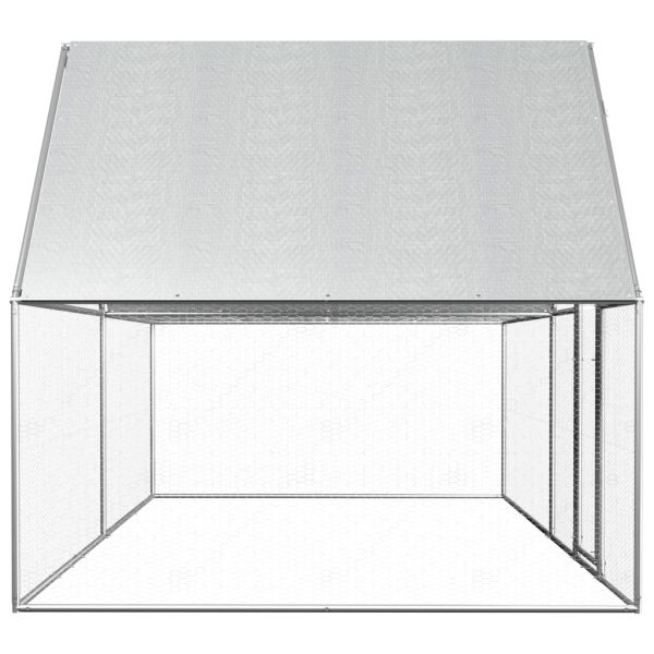 Galinheiro 4x2x2 m aço galvanizado - 347124 - Image 3