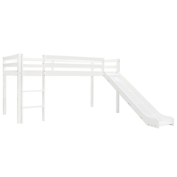 Estrutura de cama infantil c/ escorrega e escada pinho 97x208cm - 685104