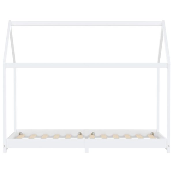 Estrutura de cama para crianças 90x200 cm pinho maciço branco - 251722 - Image 3