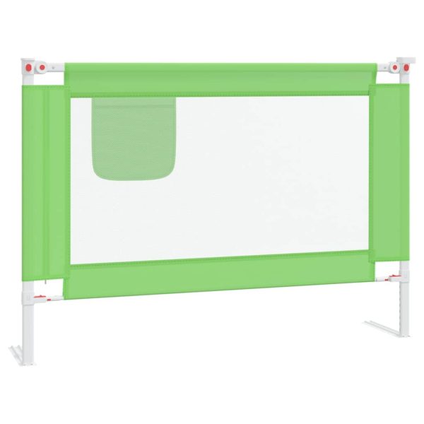 Barra de segurança p/ cama infantil tecido 90x25 cm verde - 684707