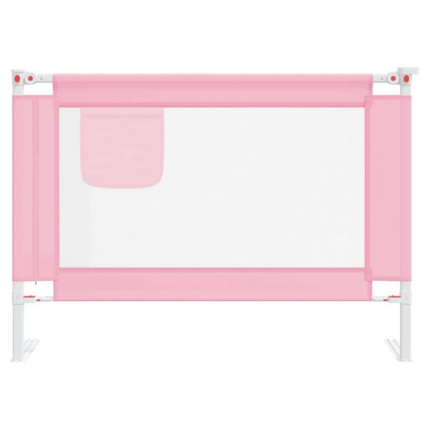 Barra de segurança p/ cama infantil tecido 90x25 cm rosa - 684715 - Image 2