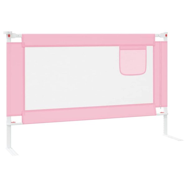 Barra de segurança p/ cama infantil tecido 120x25 cm rosa - 684717 - Image 3