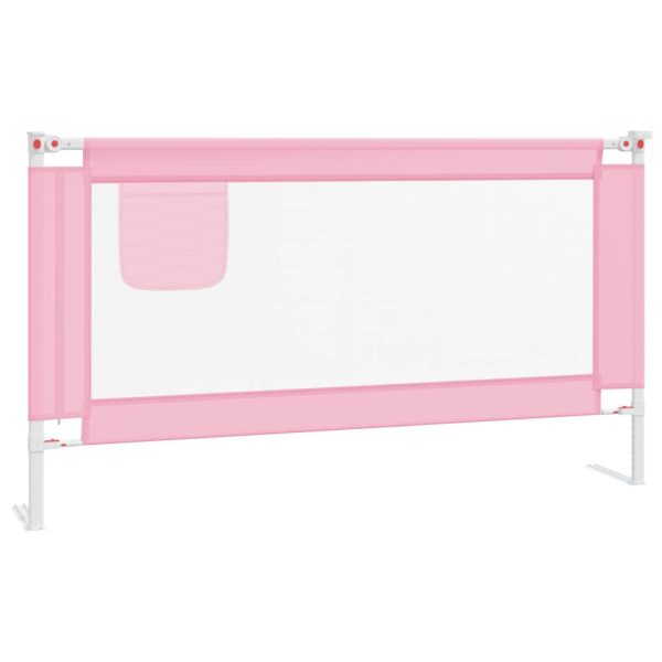 Barra de segurança p/ cama infantil tecido 150x25 cm rosa - 279496