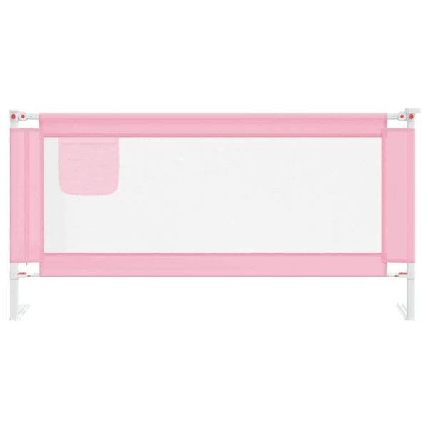 Barra de segurança p/ cama infantil tecido 180x25 cm rosa - 279497 - Image 2