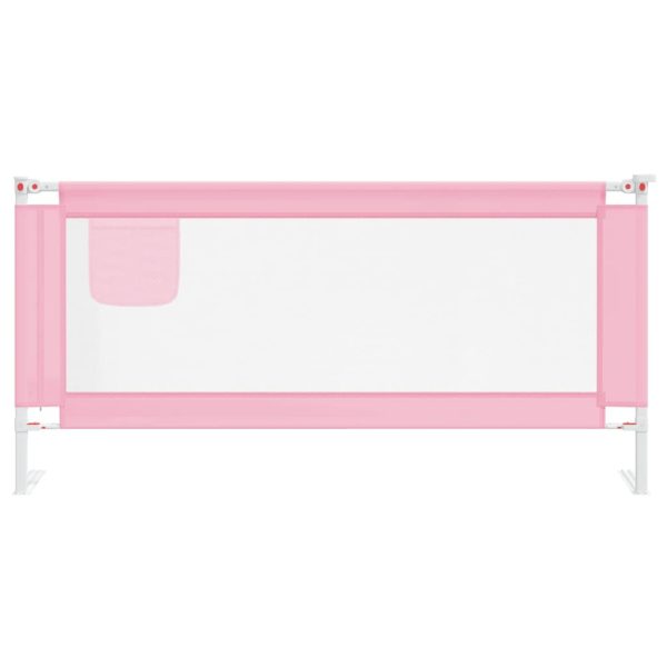 Barra de segurança p/ cama infantil tecido 190x25 cm rosa - 684722 - Image 2