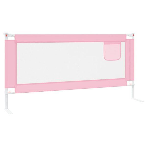 Barra de segurança p/ cama infantil tecido 190x25 cm rosa - 684722 - Image 3