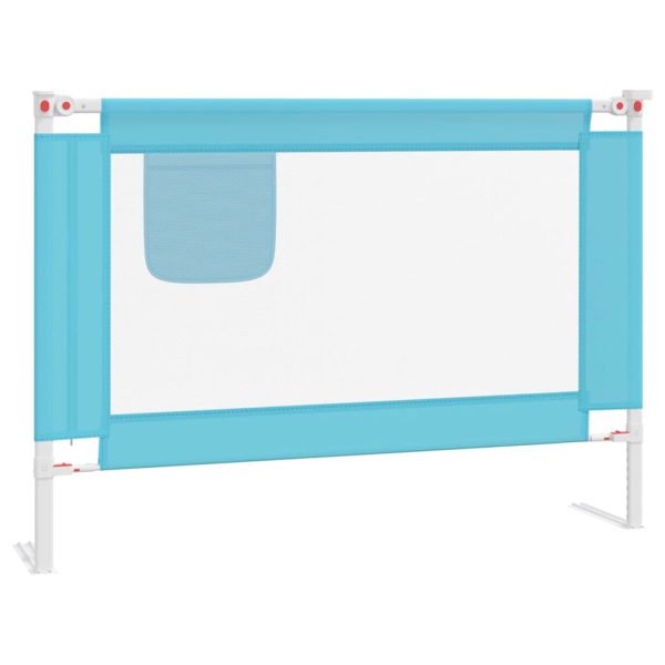 Barra de segurança p/ cama infantil tecido 90x25 cm azul - 684724