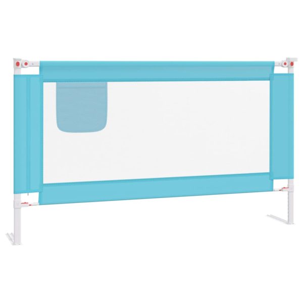 Barra de segurança p/ cama infantil tecido 140x25 cm azul - 684725