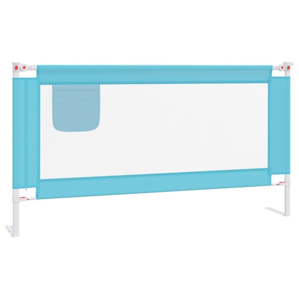 Barra de segurança p/ cama infantil tecido 160x25 cm azul - 684727