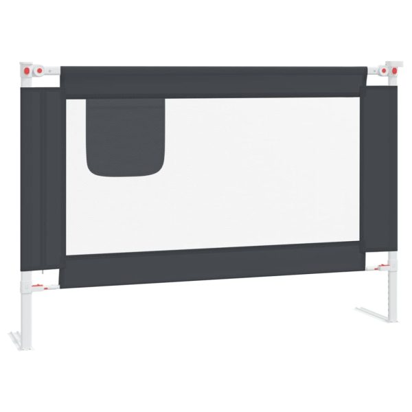 Barra segurança p/ cama infantil tecido 100x25 cm cinza-escuro - 279503