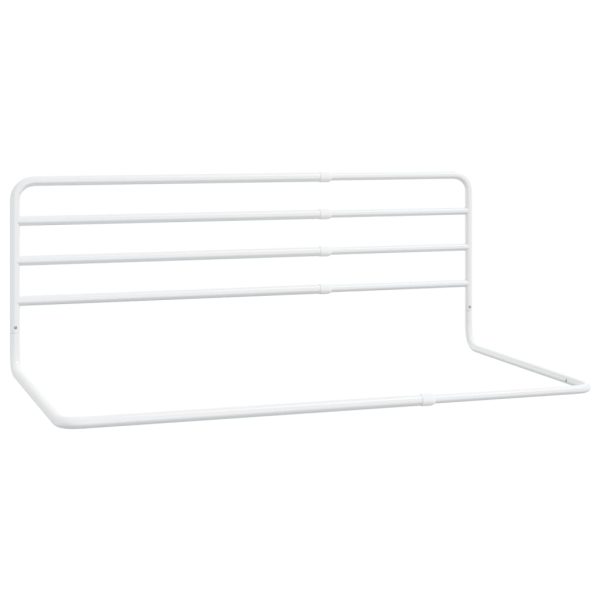 Barra de segurança p/ cama infantil (76-137)x55 cm ferro branco - 303550