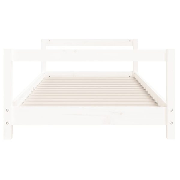 Estrutura de cama infantil 90x200 cm pinho maciço branco - 685238 - Image 3