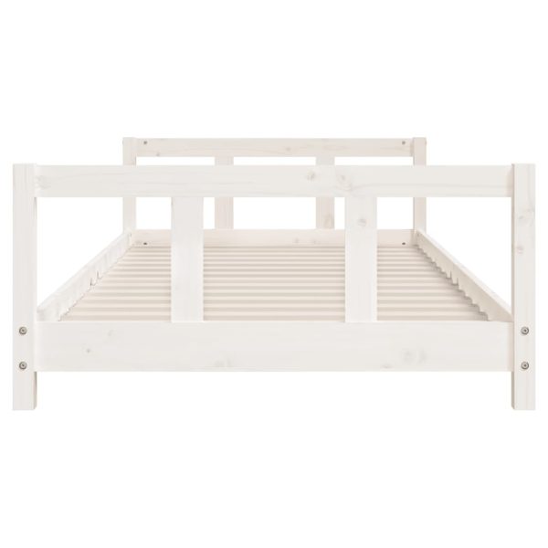 Estrutura de cama infantil 90x200 cm pinho maciço branco - 685267 - Image 3